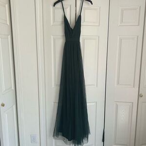 Lulu’s Hunter Green Tulle Dress